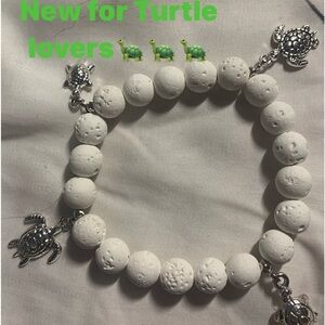 White Volcano Rock Bracelet